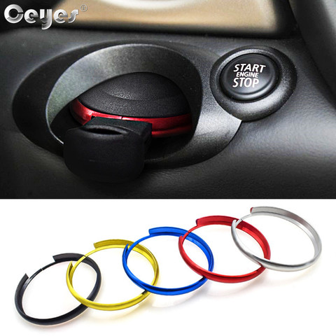 Ceyes Car Aluminum Alloy Styling Key Ring Stickers Case For Bmw Mini Cooper Clubman Countryman R56 R57 R58 R60 Cover Accessories ► Photo 1/6
