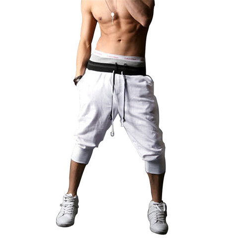 Mens Harem Capri Baggy bermuda masculina mma Shorts Cotton Blends Fitness Sweat Shorts Male Bodybuilding jogger Shorts S-XXL 10 ► Photo 1/1