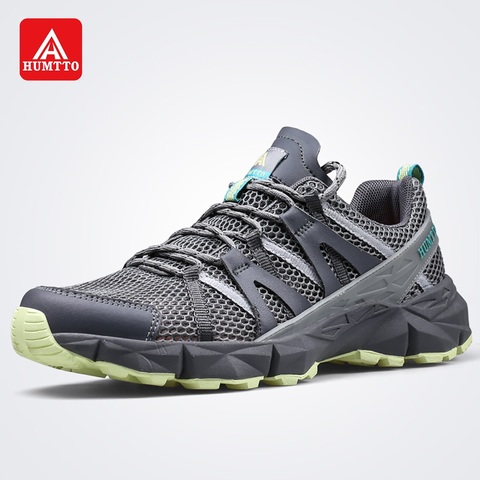 HUMTTO Men's Hiking Shoes Breathable Mesh Lightweight Lace-Up Non-slip Trekking Shoes Spring Summer Outdoor Sneakers Hot Sale ► Photo 1/6