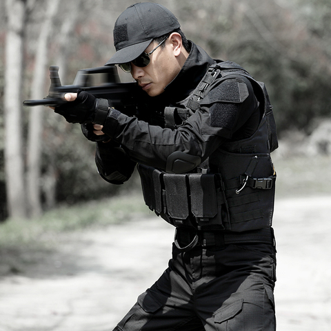 Tactical vest black - Heritage Airsoft