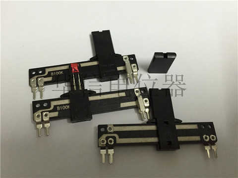 1pcs/lot SC-308 B100K straight tuning slide potentiometer chicken foot length of 5 cm also with LED lights ► Photo 1/1
