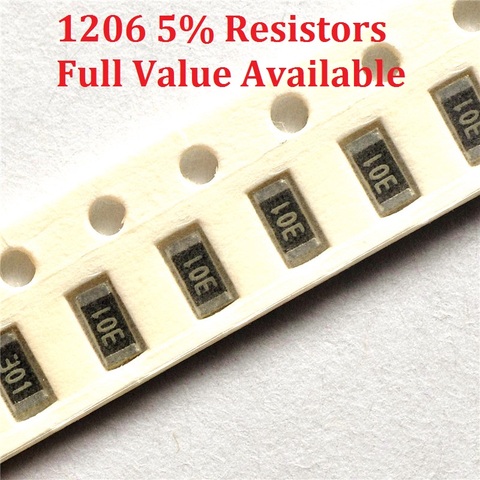 300pcs/lot SMD Chip Resistor 1206 470R/510R/560R/620R/680R 5% Resistance 470/510/560/620/680/Ohm Resistors k Free Shipping ► Photo 1/1