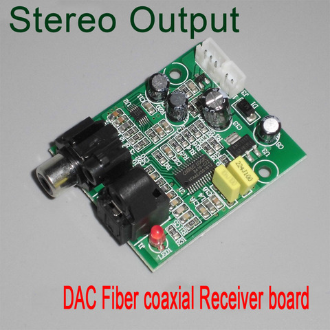 CS8416 + CS4344 DAC Digital Decoder 24bit 192khz Optical Fiber coaxial Receiver stereo audio output For Amplifier PC TV ► Photo 1/5