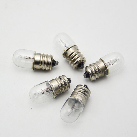 E12 Indicator Light Bulb 18V 24V 28V 0.11A 30V 2W e12 Machine Tool Equipment Warm Yellow Light Lamp 20pcs ► Photo 1/6