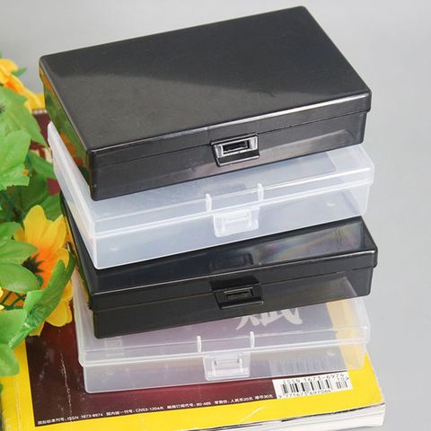 1pcs Plastic Storage Box Makeup Organizer Clear Square Diamond Painting Plastic Box Cosmetics Storage Box Desktop Organizer ► Photo 1/6
