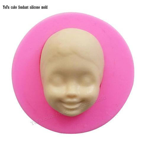 3D Baby face cooking tools Silicone Mold Cake Chocolate Candy Jelly Baking Mold Fondant Cake Decorating Tools F0885 ► Photo 1/4