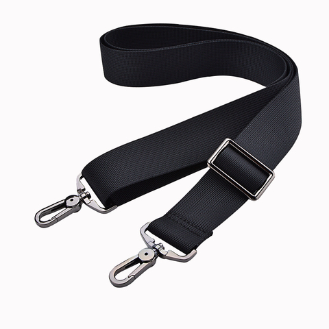 3.8cm Wide Computer Bag Strap Nylon for Men's Handbag Briefcase Crossbody Bag Shoulder Belts Adjustable Long Bands Black KZ1025 ► Photo 1/4