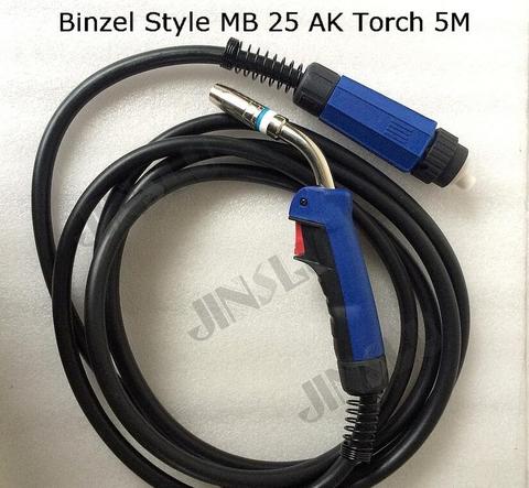 MB25 25AK Welding Torch Gun 5M Air-cooled Euro Quick Connector for MIG MAG Welding Machine Welder 1pcs JINSLU SALE1 ► Photo 1/3