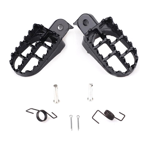 Hot Sale New Motocross Wide Fat Foot Pegs Footrest For Honda CR CRF XR 50 70 80 100 Yamaha Kawasaki KLX110 ► Photo 1/6