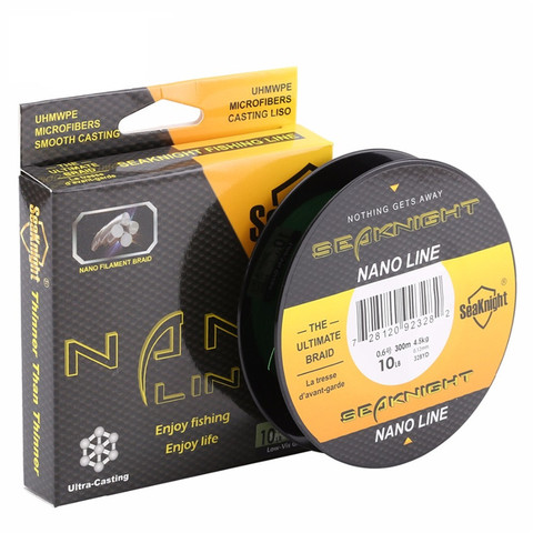 New Seaknight brand 300M PE Braided Fishing Line 4 weaves Strands Line  Super strong Braided Lines 4-10 LB Ocean fishing ► Photo 1/1