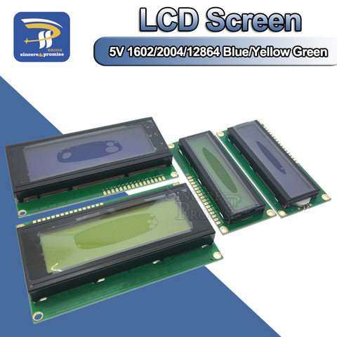 LCD Display Board Module 1602 2004 12864 PCF8574T PCF8574 IIC/I2C Interface Adapte Plate 5V Blue/Yellow Green Screen For Arduino ► Photo 1/6