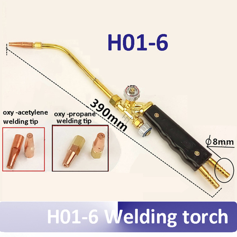 39cm Injection-type welding torches oxygen acetylene oxy-propane welding torch with 1pcs welding tip H01-6 ► Photo 1/6