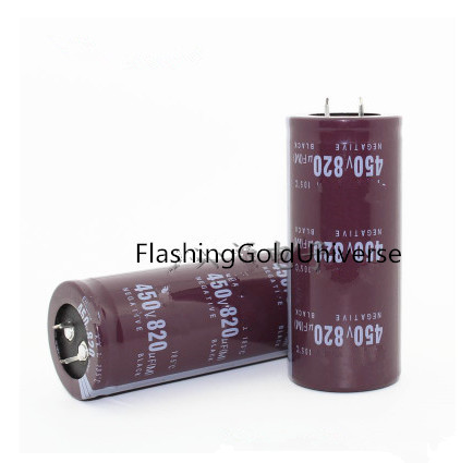 12PCS-2PCS 450V820UF 820UF 450V Electrolytic Capacitor  volume  35X50MM 35X60MM best quality ► Photo 1/1