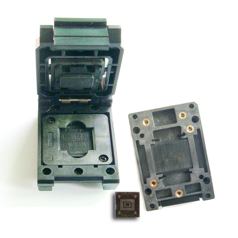 eMMC test socket,Clamshell structure,size 11.5x13_0.5mm,for BGA 153 and BGA 169 testing,eMMC adapter,eMMC data reading ► Photo 1/1