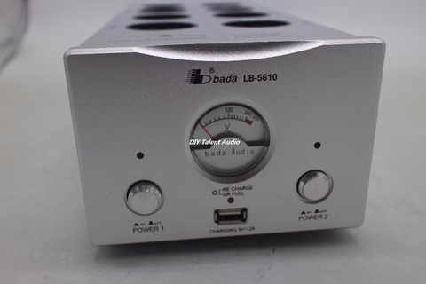 Bada 5610 EU plug Power Filter Schuko Socket 2 channel Power Supply Filter With USB and vu meter shown ► Photo 1/1