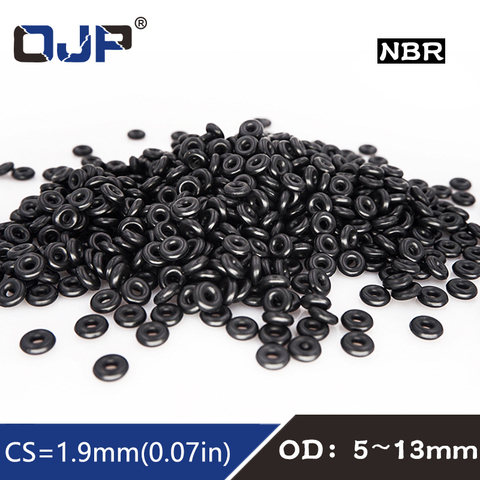 50PC/lot Rubber Ring NBR Sealing O Ring CS1.9mm OD5/5.5/6/6.5/7/8/8.5/9/10/10.5/11/11.5/12/13mm O-Ring Seal Gasket Oil Washer ► Photo 1/6