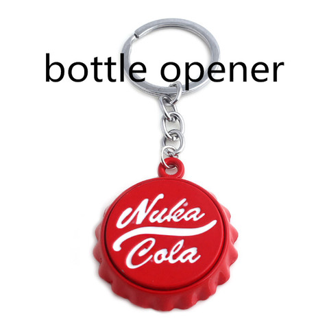 Game Nuka Cola botter opener keychain Keyring Pendant Pip Boy Jewelry Gift For Car Key Holder Friendship Accessories ► Photo 1/5