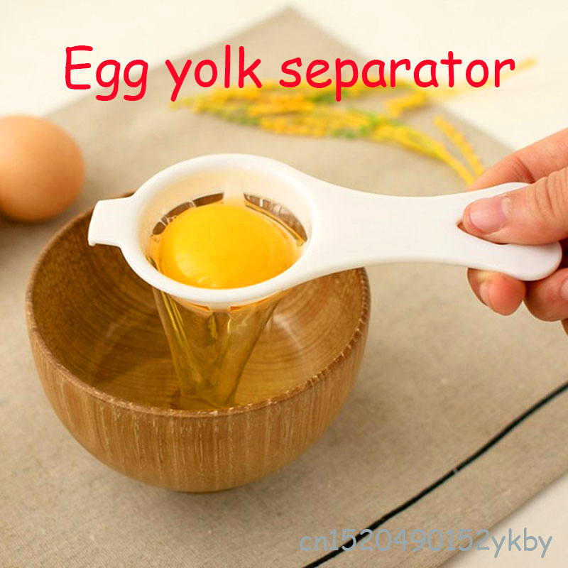 Egg Separator Tools Plastic Yolk Filter Gadgets Kitchen Accessories Funnel Spoon 