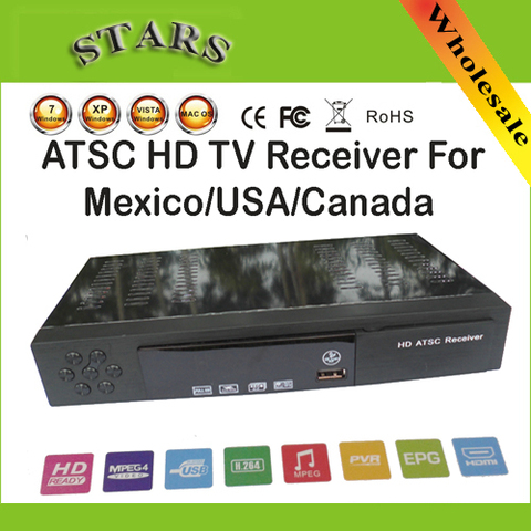 New HD PVR Digital MPG4 H.264 ATSC TV Tuner 1080P Chinese TV Box Receiver support USB/HDMI for Mexico/USA/Canada,Free Shipping ► Photo 1/1