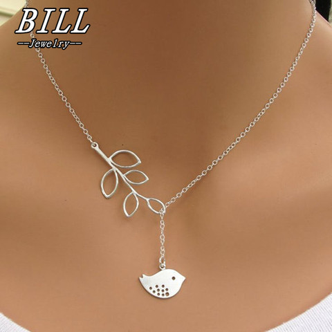 N605 Clavicle Necklace Women Fashion Jewelry Lucky Hollow Owl Leaf Pendant Chain Necklaces Tiny Jewelry For Wedding Engagement ► Photo 1/3