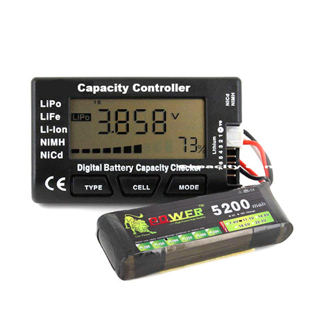 CellMeter 7 V2 with balance function Digital Battery Capacity Checker voltage meter cellmeter-7 for LiPo/LiFe/Li-ion/NiMH/Nicd ► Photo 1/5