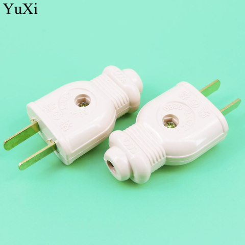 YuXi Extension cords on two flat pin connectors supporting AC Male Female Electrical Socket Jack Plug 10A 250V GB  Flat 2pin ► Photo 1/3