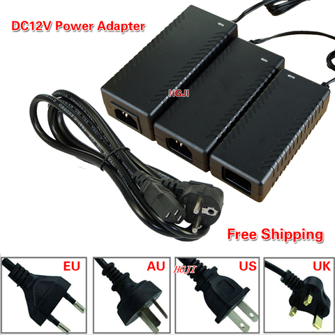 AC 100-240V Adaptor To DC12V 3A 12V 4A 12V 5A12V 6A 7A 8A12V 10A Power Adapter 12V 36W 60W 100W 120W power supply  with IC chip ► Photo 1/6