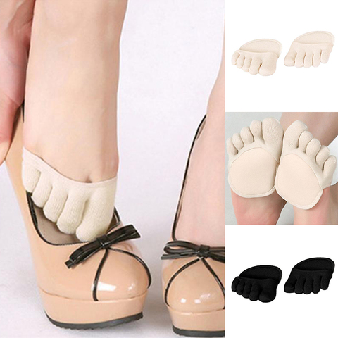 Women Cotton Sponge Silicone Socks Anti-slip Lining Heelless Liner Sock Invisible Forefoot Cushion Foot Pad High Heels Socks ► Photo 1/6