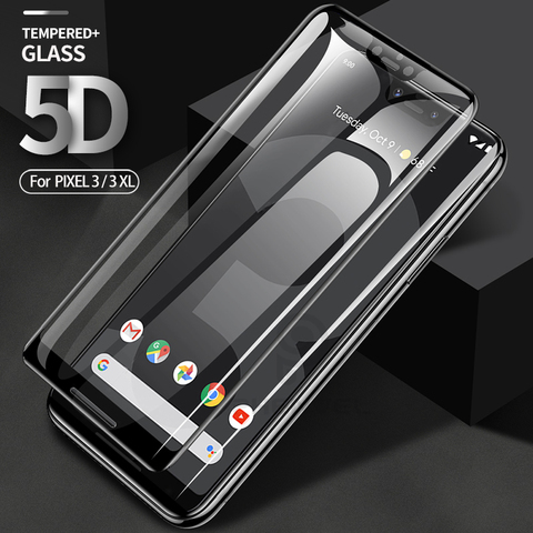 5D Screen Protector for Google Pixel 4 3 XL Oleophobic Tempered Glass film For Google 3 XL 3A xl Curved Protective glass ► Photo 1/6