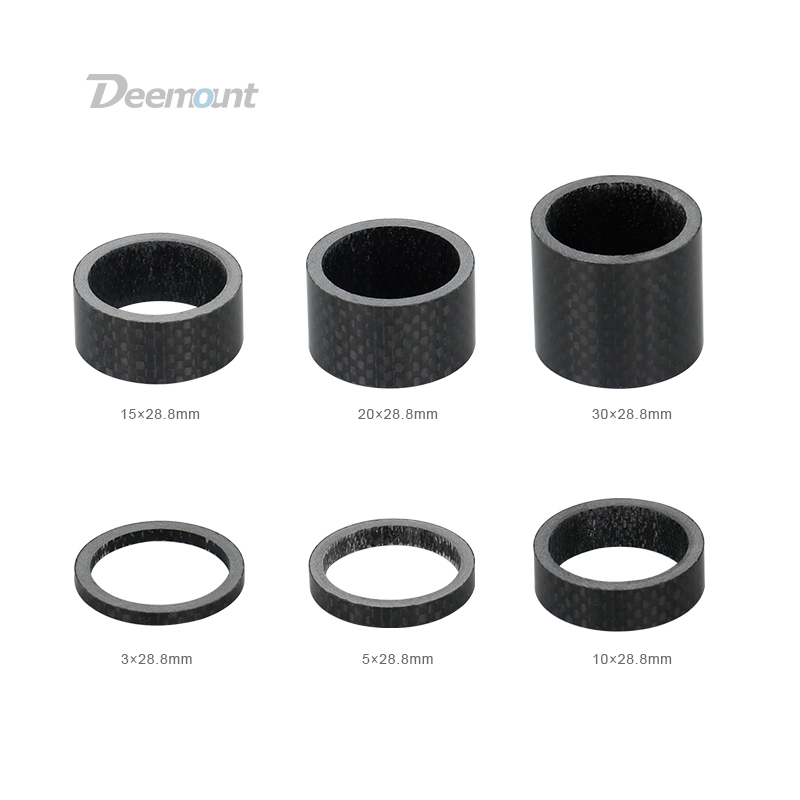 5Pcs Carbon Fiber Bike Spacers Bicycle Headset Washer 1-1//8/" 3//5//10//15//20mm