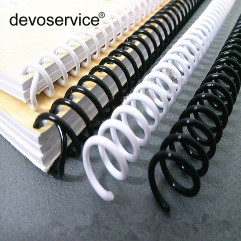 2PCS New A4 46 Hole Loose-leaf Plastic Binding Ring DIY Single Coil Spring Spiral Rubber Ring Punch Ring School Office Supplies ► Photo 1/6