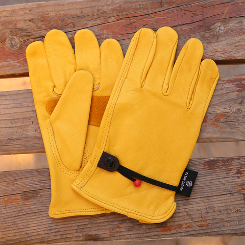 Working Gloves Cowhide Leather Strong & durable Works glove With Split Leather Palm ► Photo 1/6