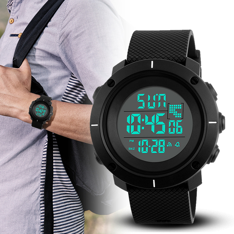 SKMEI Outdoor Sport Watch Men Multifunction Chronograph 5Bar Waterproof Alarm Clock Digital Wristwatches Reloj Hombre 2022 New ► Photo 1/6