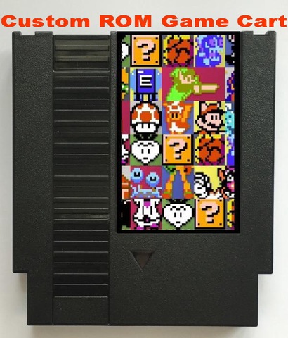 Custom make SINGLE game cartridge for NES/FC console, support Mapper 1, 7, 9, 10, 11, 21, 24, 40, 66, 69, 71, 75,  79, 162, 163 ► Photo 1/2