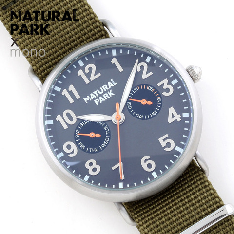 NATURAL PARK Mens Watches Top Brand Luxury Men's Quartz Watch Waterproof Sport Military Watches Men Nylon relogio masculino ► Photo 1/6