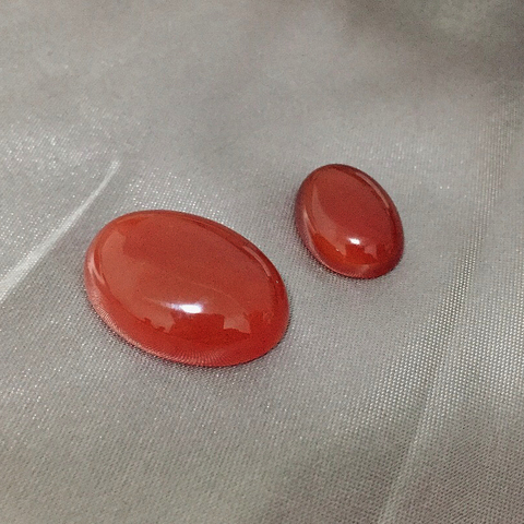 13x18/18x25mm Real Red Agates No Hole Beads Natural Carnelian Cabochon Jewelry Accessories Cabochon DIY Findings Beads for Rings ► Photo 1/6