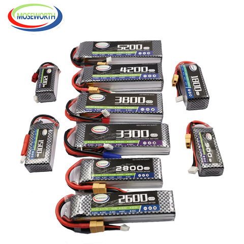Nano RC Toys LiPo Battery 3S 11.1V 1300 1800 2200 2600 3300 4500 6000mAh 30C 40C 60C RC Airplane Drone Helicopter Batteries 3S ► Photo 1/6