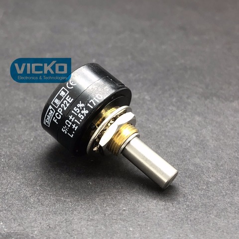 [VK] ORIGINAL  FCP22E 1K 2K 5K 10K SAKAE  Conductive plastic potentiometer 1Turn Japan shaft 20mm switch ► Photo 1/3