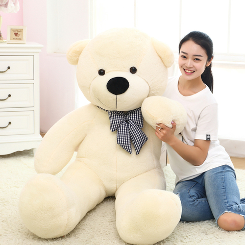 1pc 80/100cm Cute Teddy bear plush toy stuffed soft bear animal plush pillow for kids girlfriend birthday Valentine's gift ► Photo 1/6