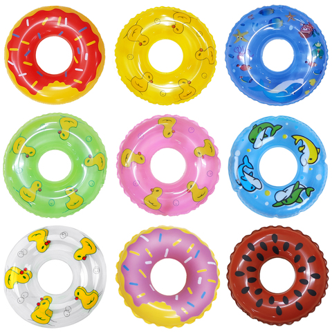5 Pcs / 1 Pcs Colourful Doll Swimming Buoy Lifebelt Ring for Barbie Doll Accessories Beach Bathing DIY Baby Kids Bathing Toys ► Photo 1/6