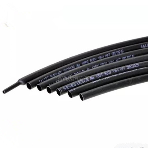 1 Meter/lot 2:1 Black 1 2 3 5 6 8 10mm Diameter Heat Shrink Heatshrink Tubing Tube Sleeving Wrap Wire Sell DIY Connector Repair ► Photo 1/3
