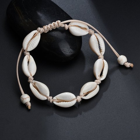 Bohemia Natural Shell Anklets for Women Foot Jewelry Summer Beach Barefoot Bracelet Ankle on Leg Chian Ankle Strap Accessories ► Photo 1/6