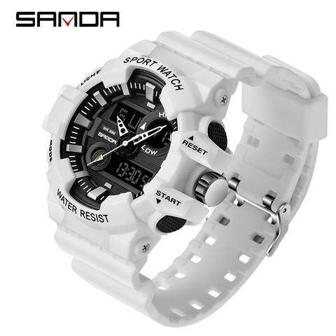 New SANDA Sports Men's Watches Top Brand Luxury Military Quartz Watch Men Waterproof S Shock Wristwatches relogio masculino ► Photo 1/6