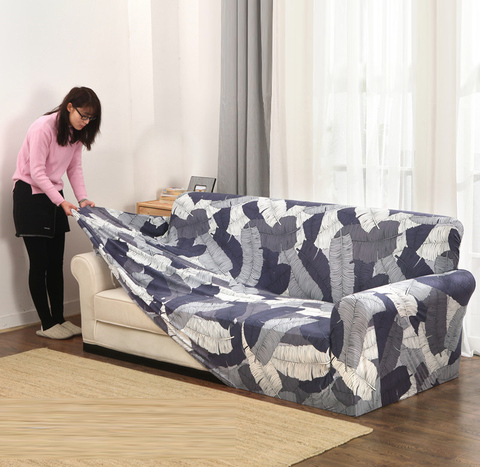 Stretch Slipcovers Sofa Cover For Living Room Slip-resistant Sectional Elastic Couch Sofa Case Towel Single/Two/Three/Four Seat ► Photo 1/6