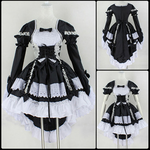 black and white costume anime