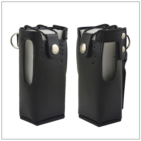 Leather Carrying Case with Belt Clip & Strap for Motorola GP328/GP340/HT750/HT1250 EP450 etc  walkie talkie ► Photo 1/4
