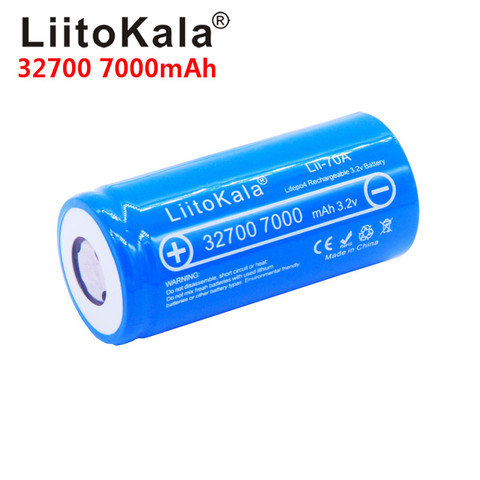 LiitoKala 7000 3.2 V 32700 mAh lifepo4 rechargeable battery cell LiFePO4 5C discharge battery backup battery power 6500 ► Photo 1/6