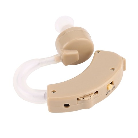 Plastic Super Mini Adjustable Hearing Aids Ear Sound Amplifier Volume Tone Listen Hearing Aid Kit Hook In Ear JZ-1088A Ear Care ► Photo 1/6