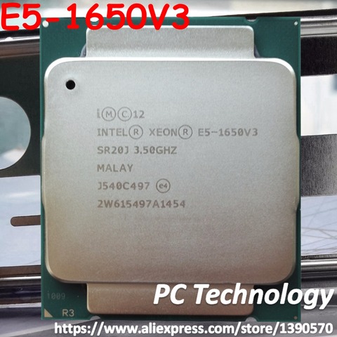Original Intel Xeon Processor official Version SR20J E5-1650V3 CPU E5 1650V3 3.50GHz 6-Core 15M E5-1650 V3 LGA2011-3 E5 1650 V3 ► Photo 1/1
