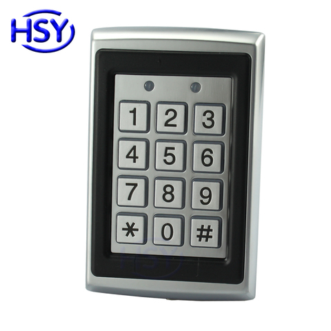 HSY 7612 Metal Case Standalone Keypad Reader RFID 125Khz Proximity EM Card Entry Lock Door Keyboard Single Door Access Control ► Photo 1/1